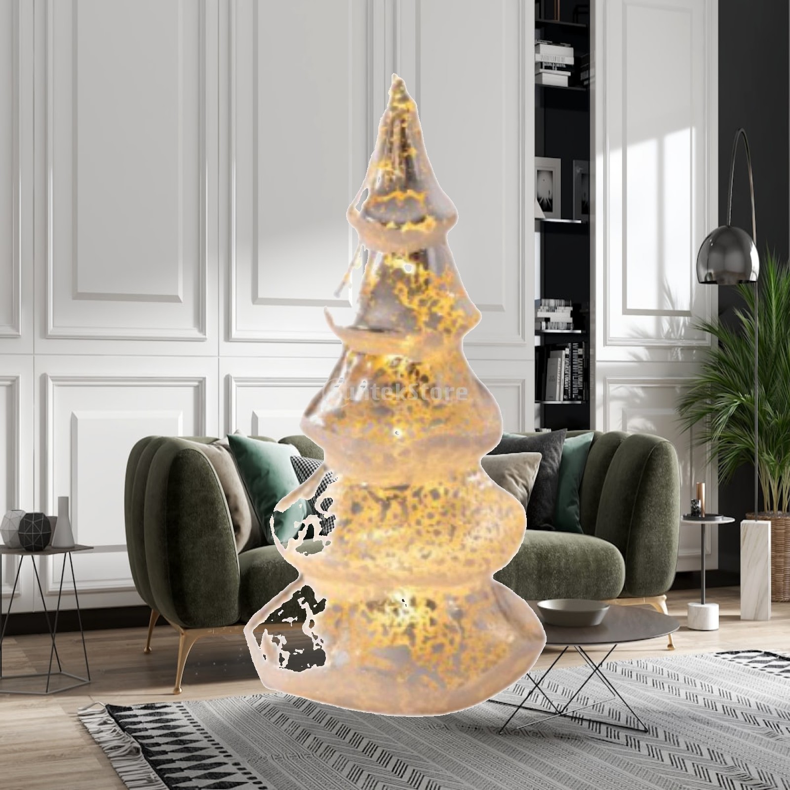 Christmas Tree Artificial - Искусственная рождественская елка, стеклянная фигурка для