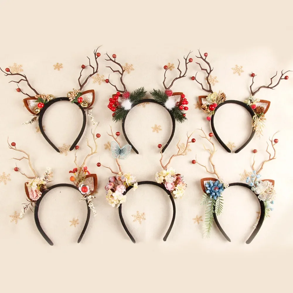 Reindeer Antlers Headband - Рождественская повязка на голову в виде