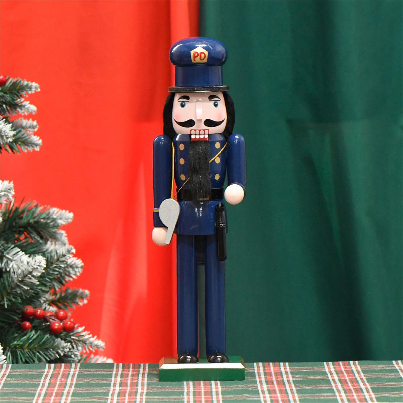 Nutcracker Figurine - Рождественская фигурка Щелкунчика, деревянная фигурка полицейского