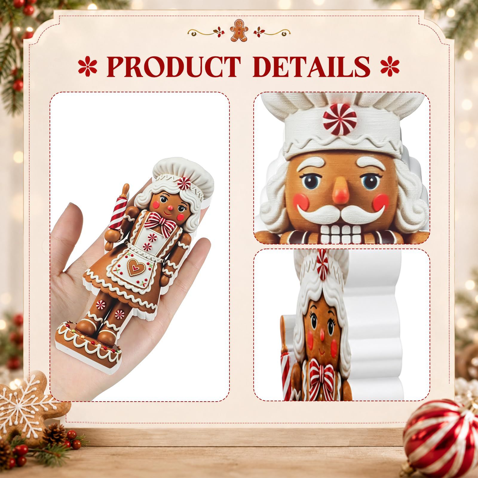 Набор из 2 деревянных декорати – обзор и цена Nutcracker Figurine