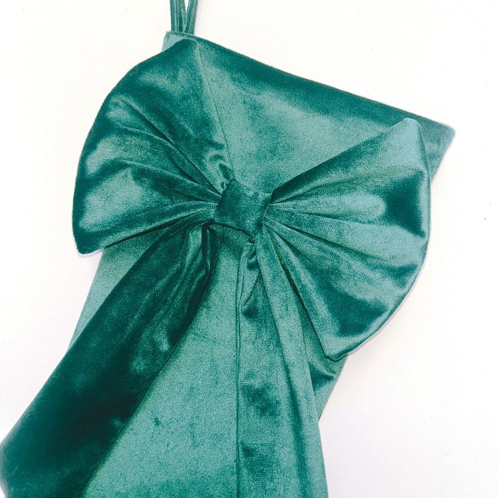 Рождественские носки с бантом, – обзор и цена Christmas Stocking Hanging
