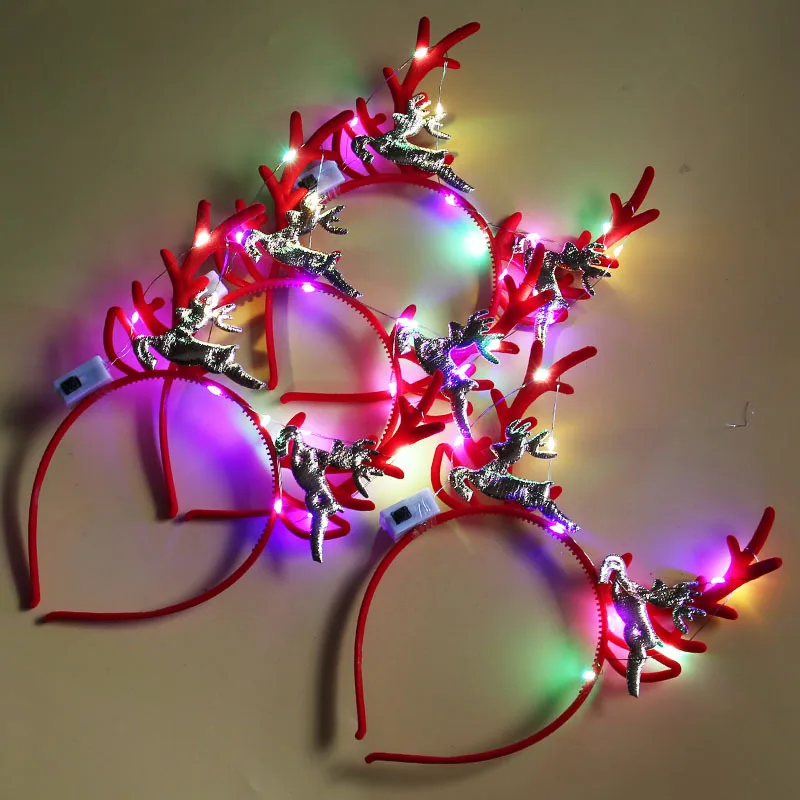 20 шт. светящихся рождественск – обзор и цена Reindeer Antlers Headband