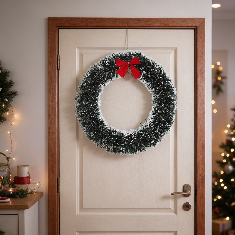 Простой рождественский венок и – обзор и цена Tinsel Garland Decoration