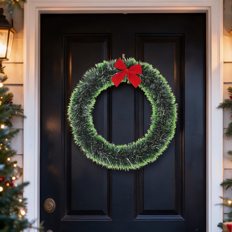Простой рождественский венок и – обзор и цена Tinsel Garland Decoration
