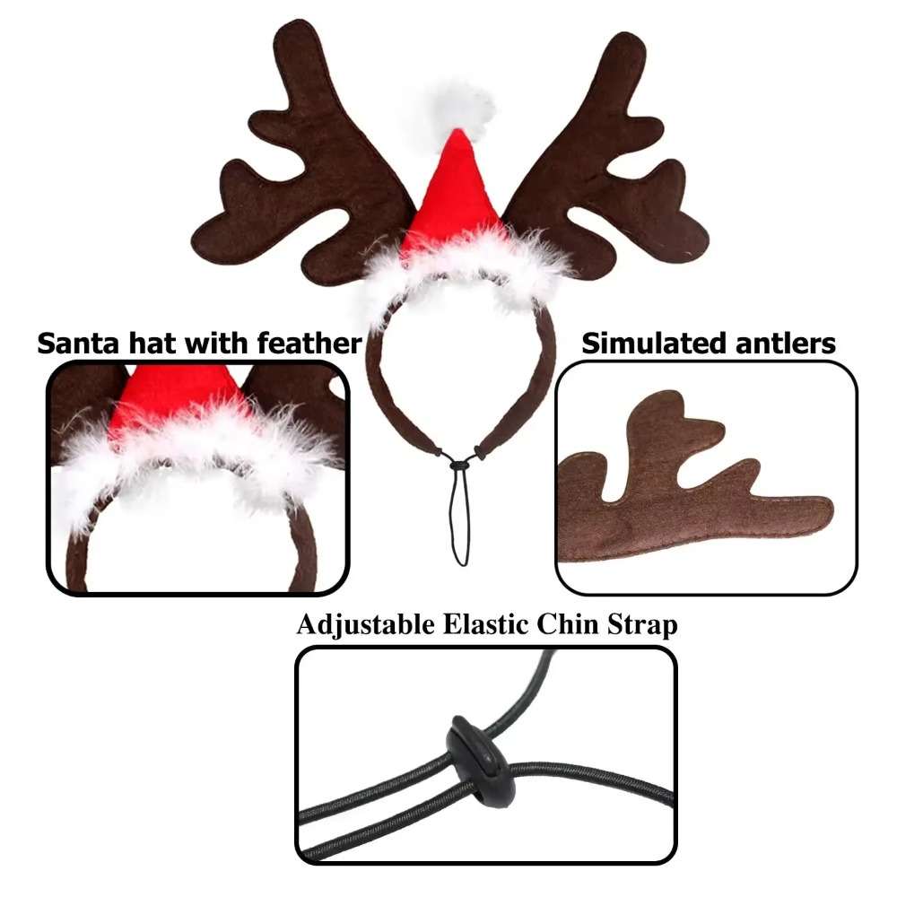 Рождественский ободок для дома – обзор и цена Reindeer Antlers Headband