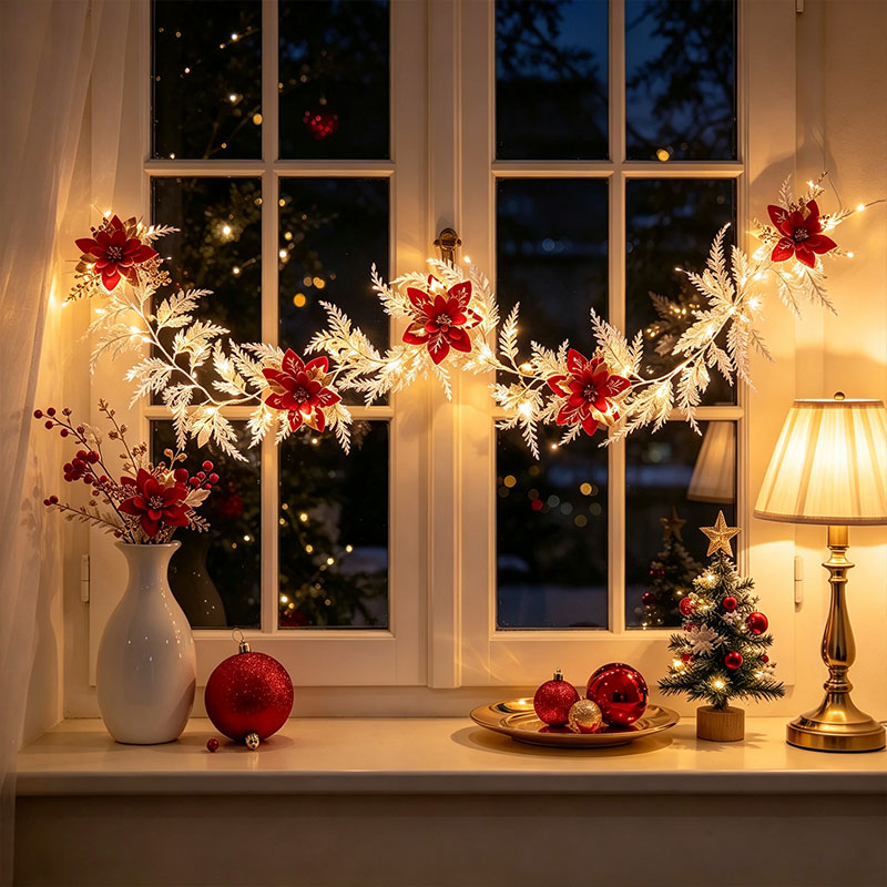 Белая рождественская гирлянда  – обзор и цена Led Fairy String Lights
